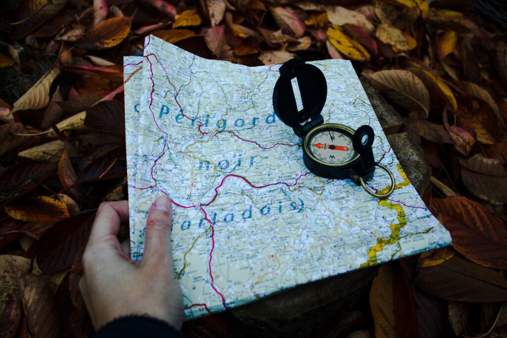Navigation tools keep you on track, even off the grid.