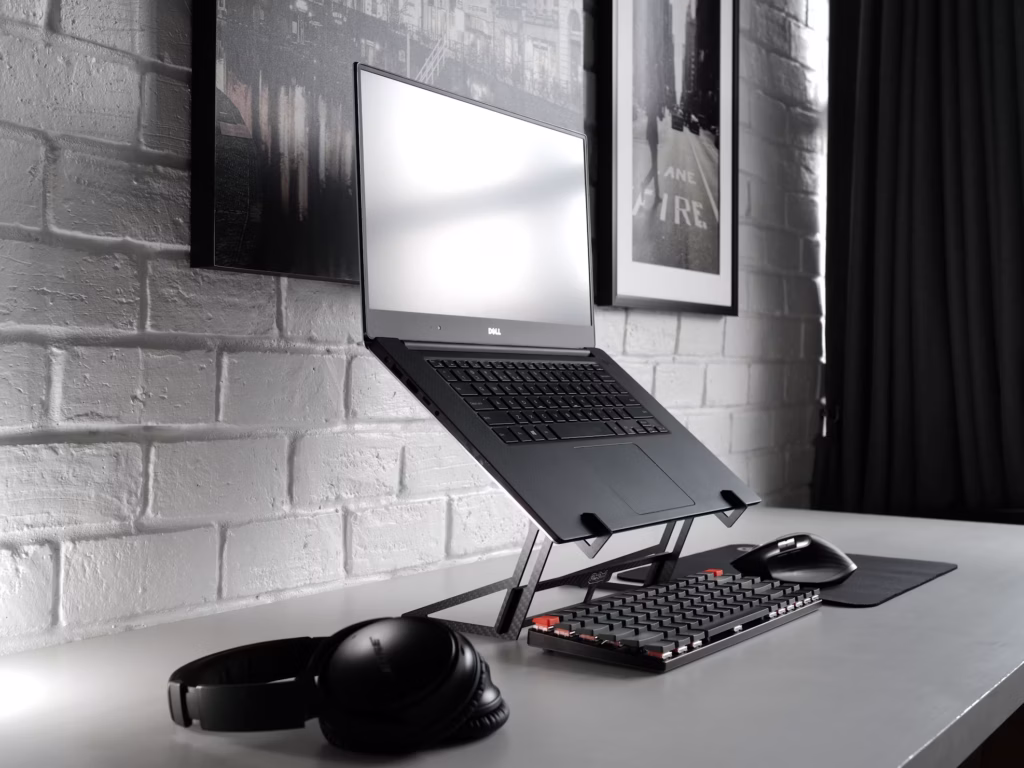 Home Office Essentials: laptop riser for ergonomic working setup