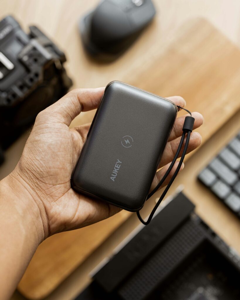 compact smartphone accessory for on-the-go charging